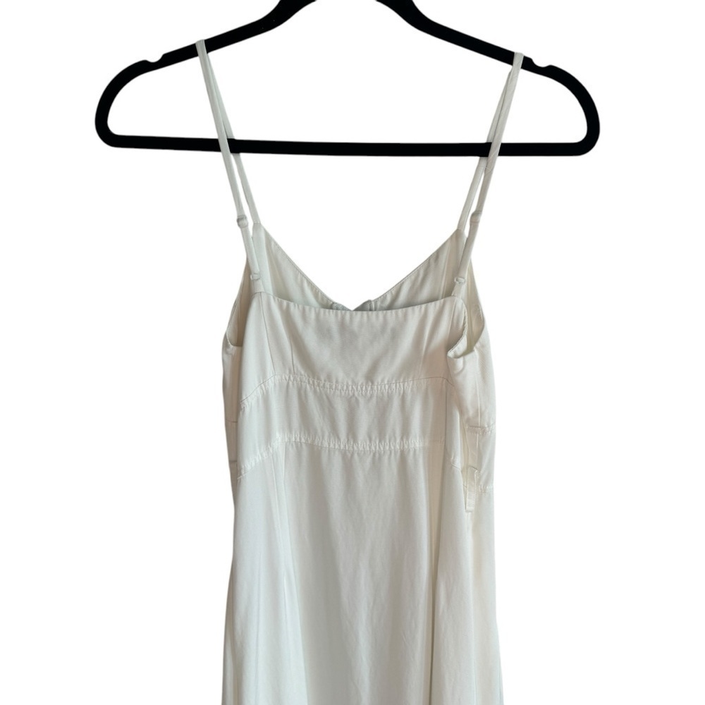 Karen Millen White Button Down Midi Tank Dress, Size 2 - Picture 6 of 7